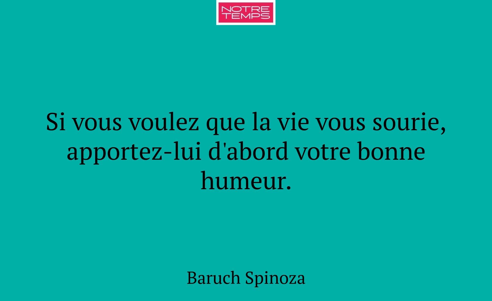 Si vous voulez que la vie vous sourie, apportez-lu...