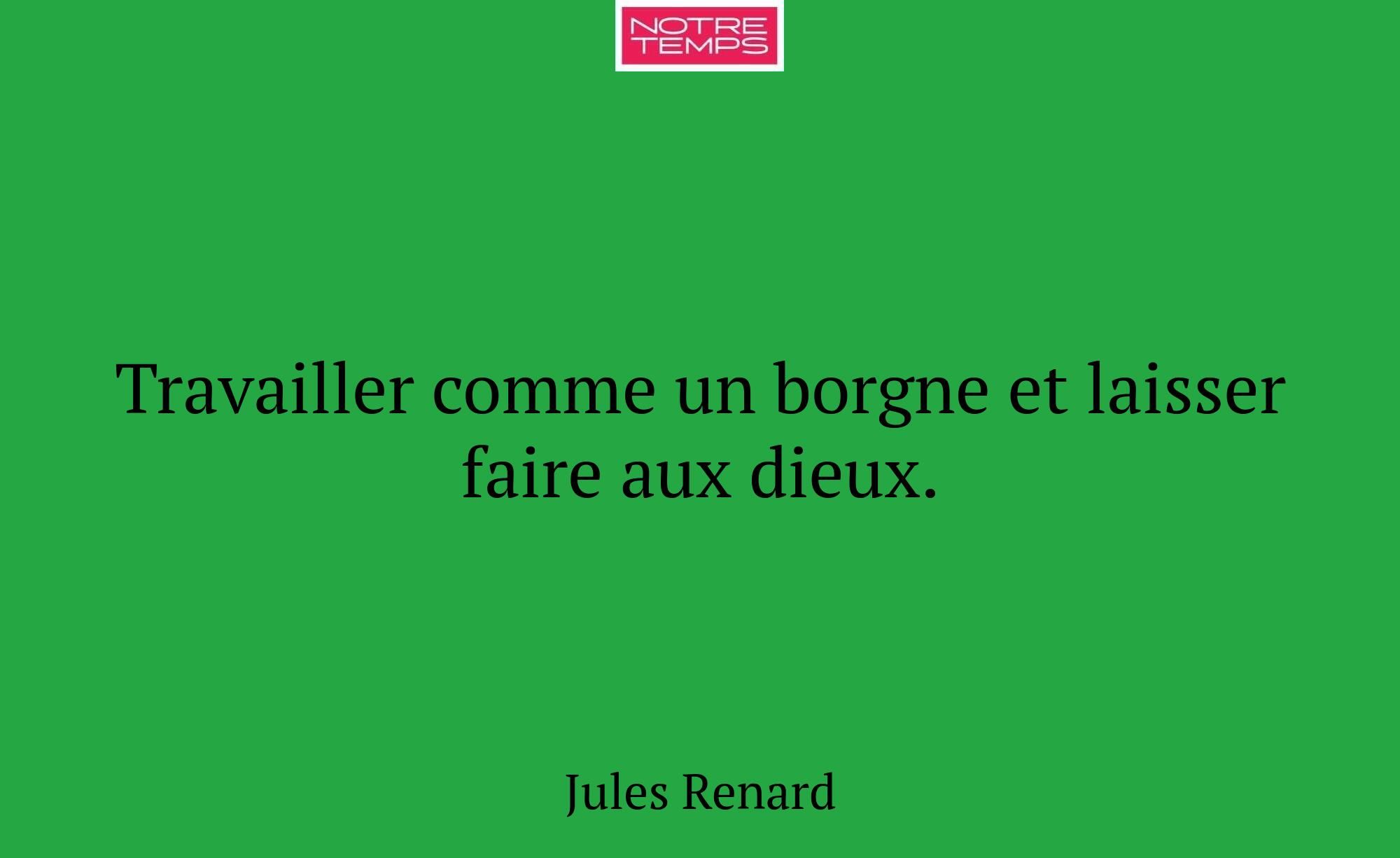 Travailler comme un borgne et laisser faire aux di...
