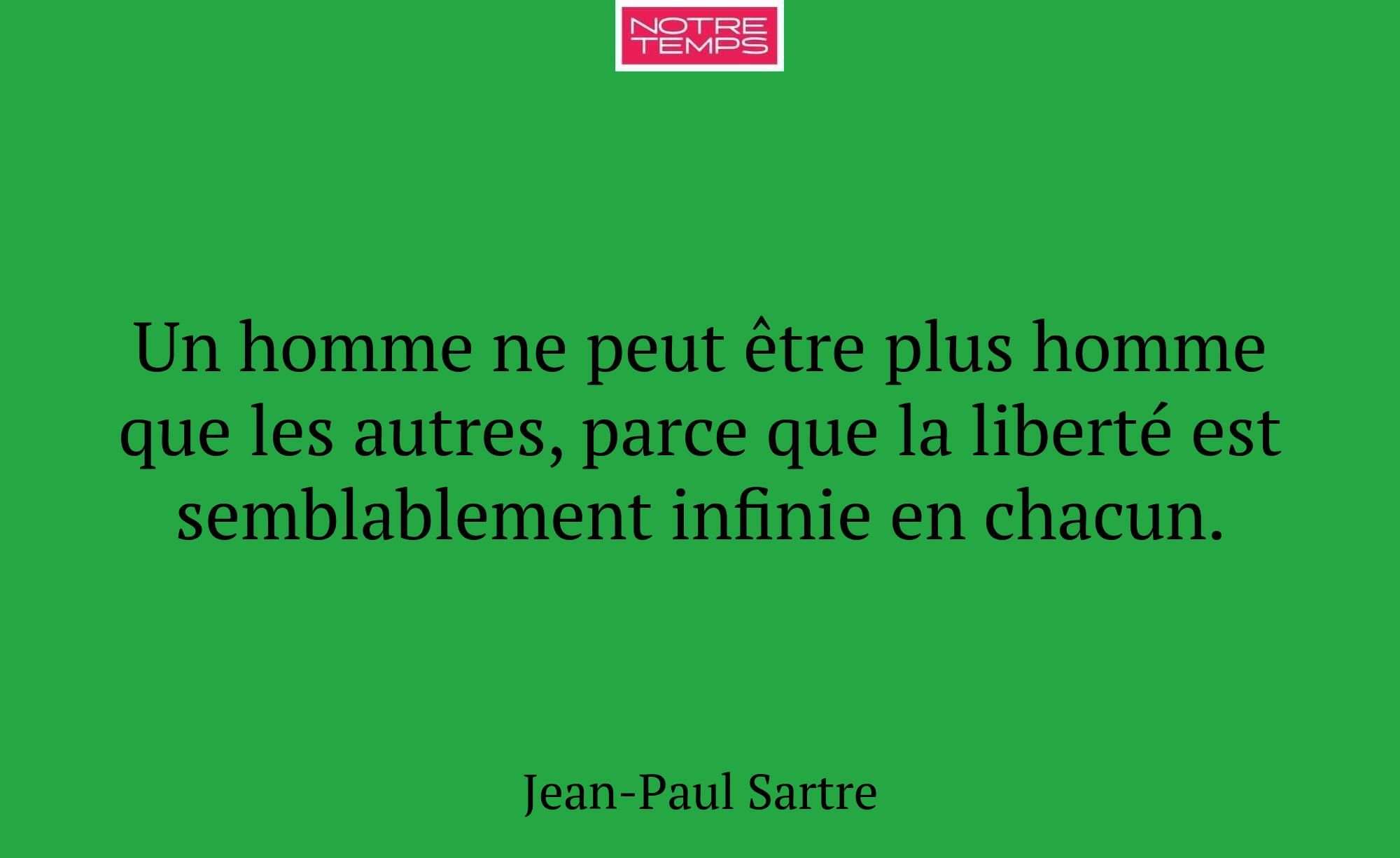 Un homme ne peut être plus homme que les autres, p...