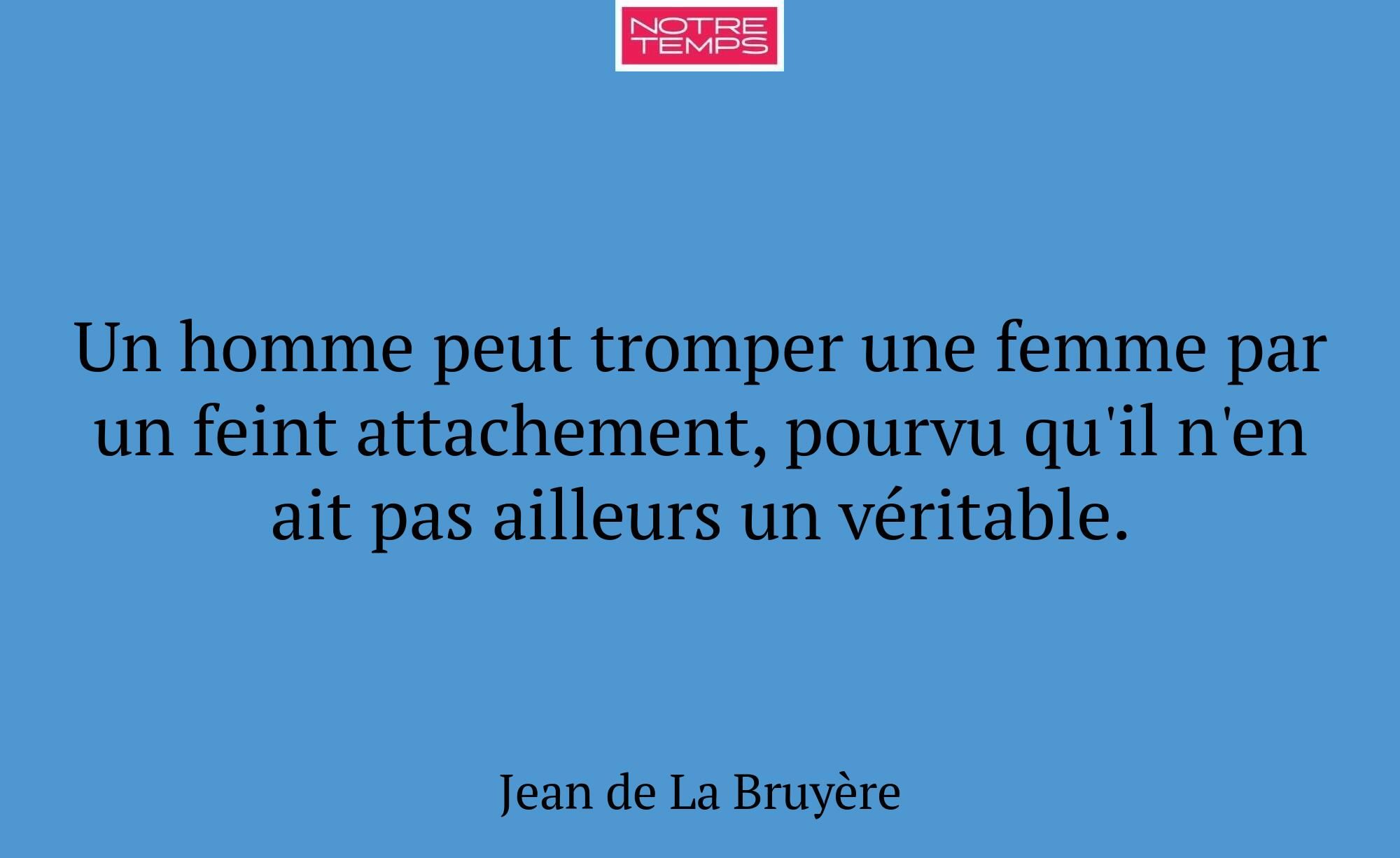 Un homme peut tromper une femme par un feint attac...