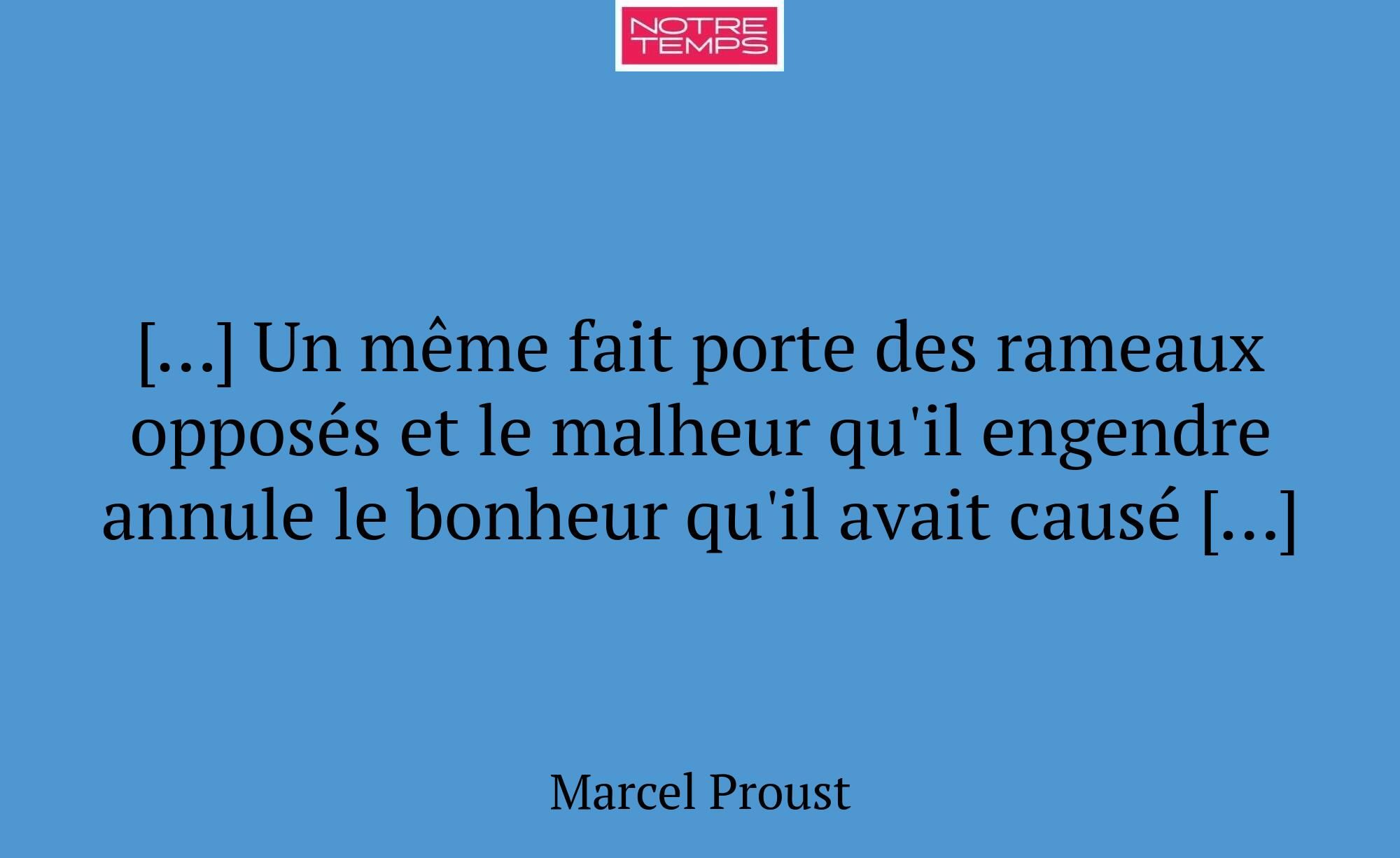 […] Un même fait porte des rameaux opposés et le m...