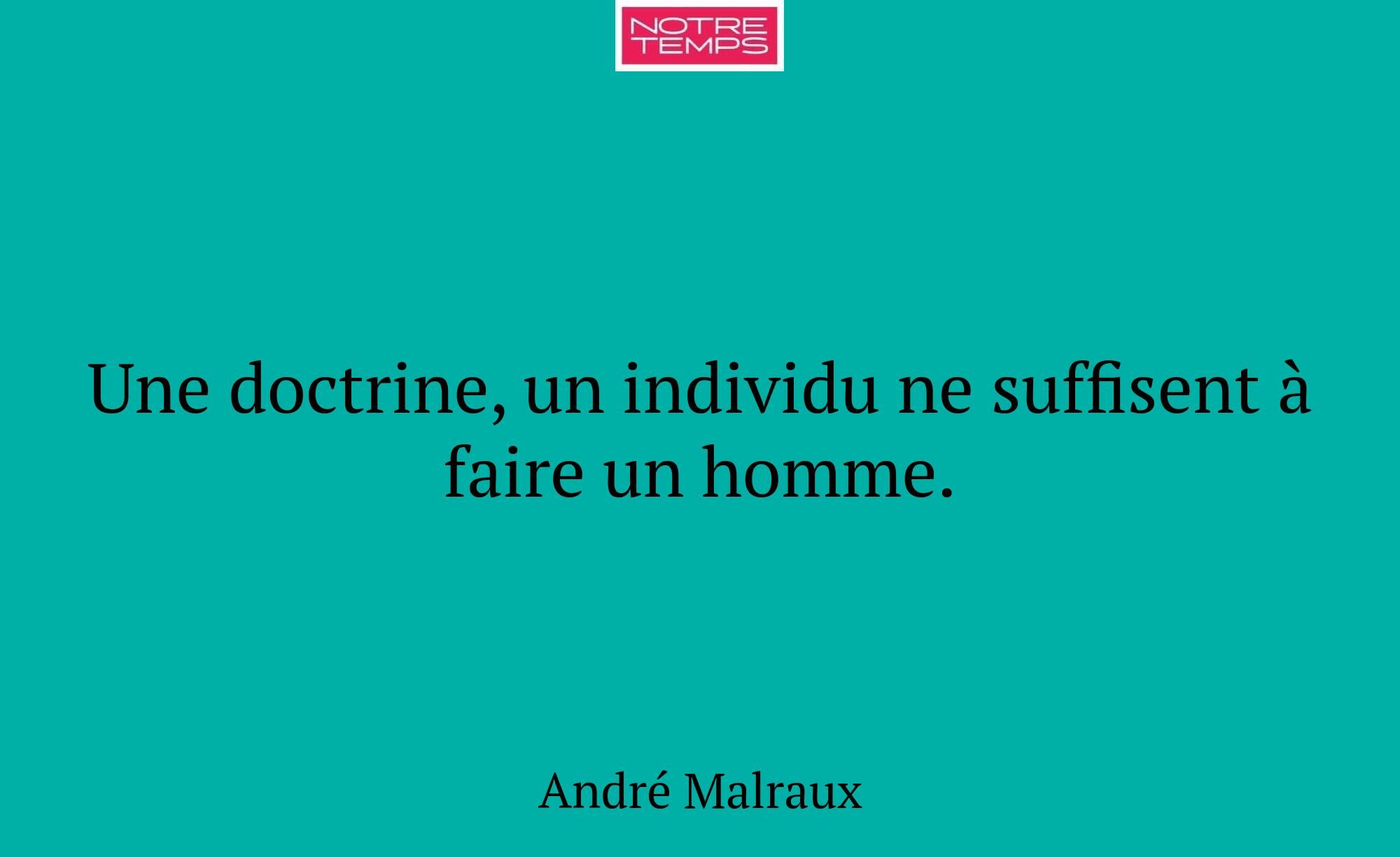 Une doctrine, un individu ne suffisent à faire un...