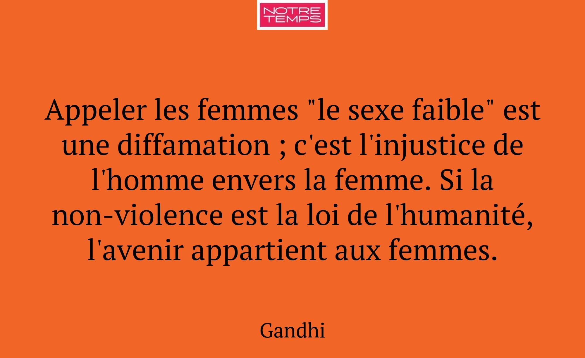 Appeler les femmes "le sexe faible" est une diffam...