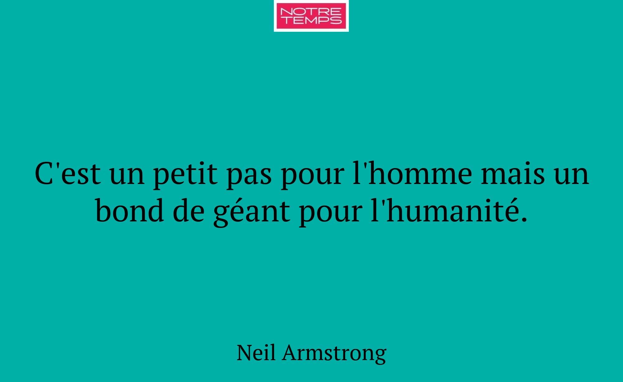 C'est un petit pas pour l'homme mais un bond de gé...