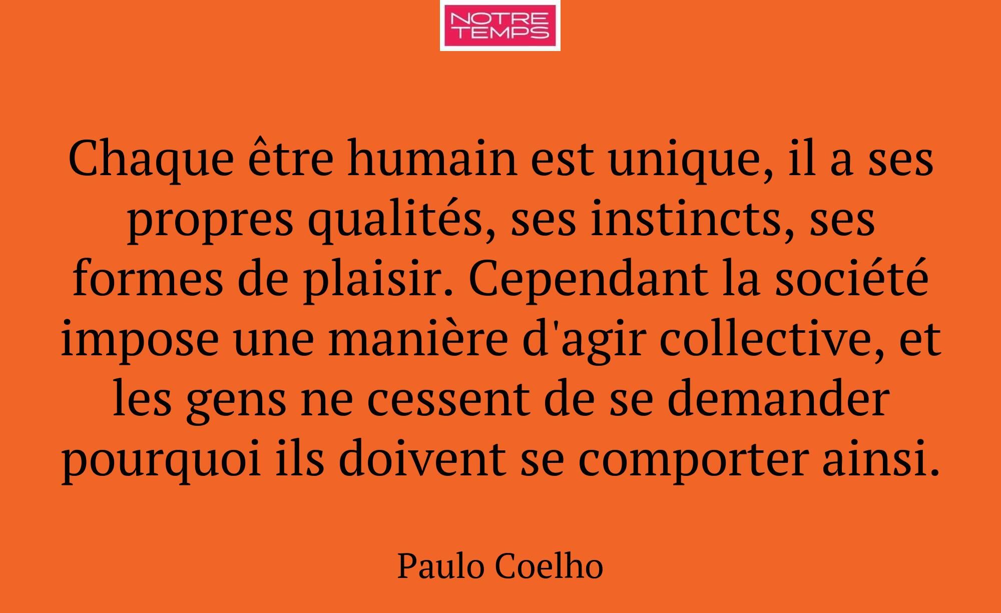 Chaque être humain est unique, il a ses propres qu...