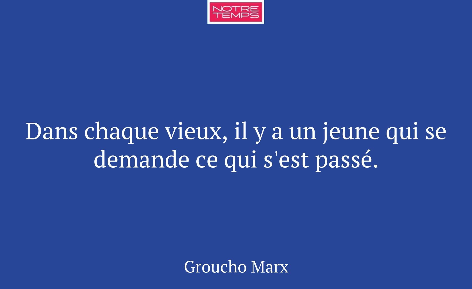Dans chaque vieux, il y a un jeune qui se demande...