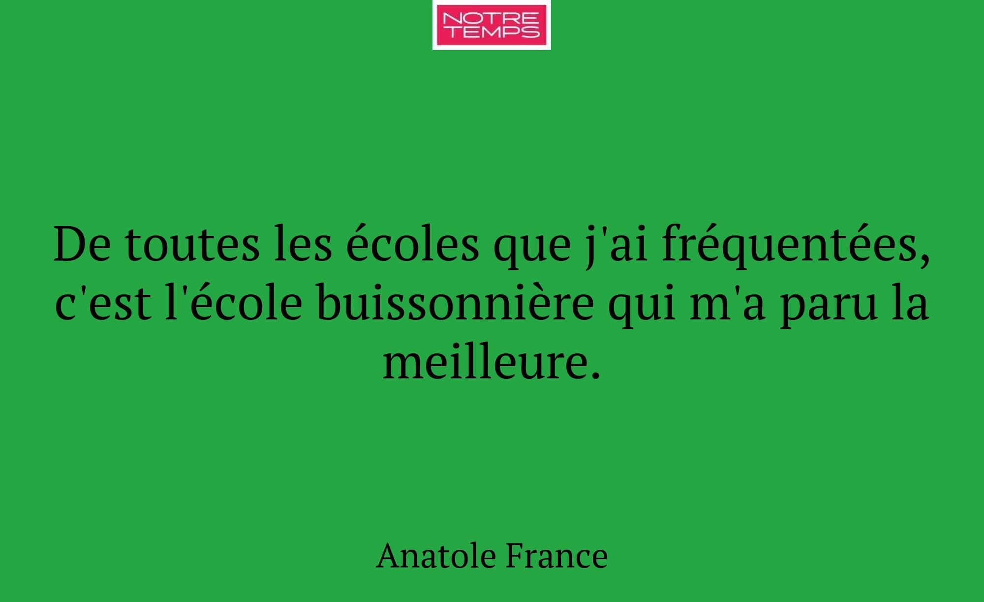 De toutes les écoles que j'ai fréquentées, c'est l...