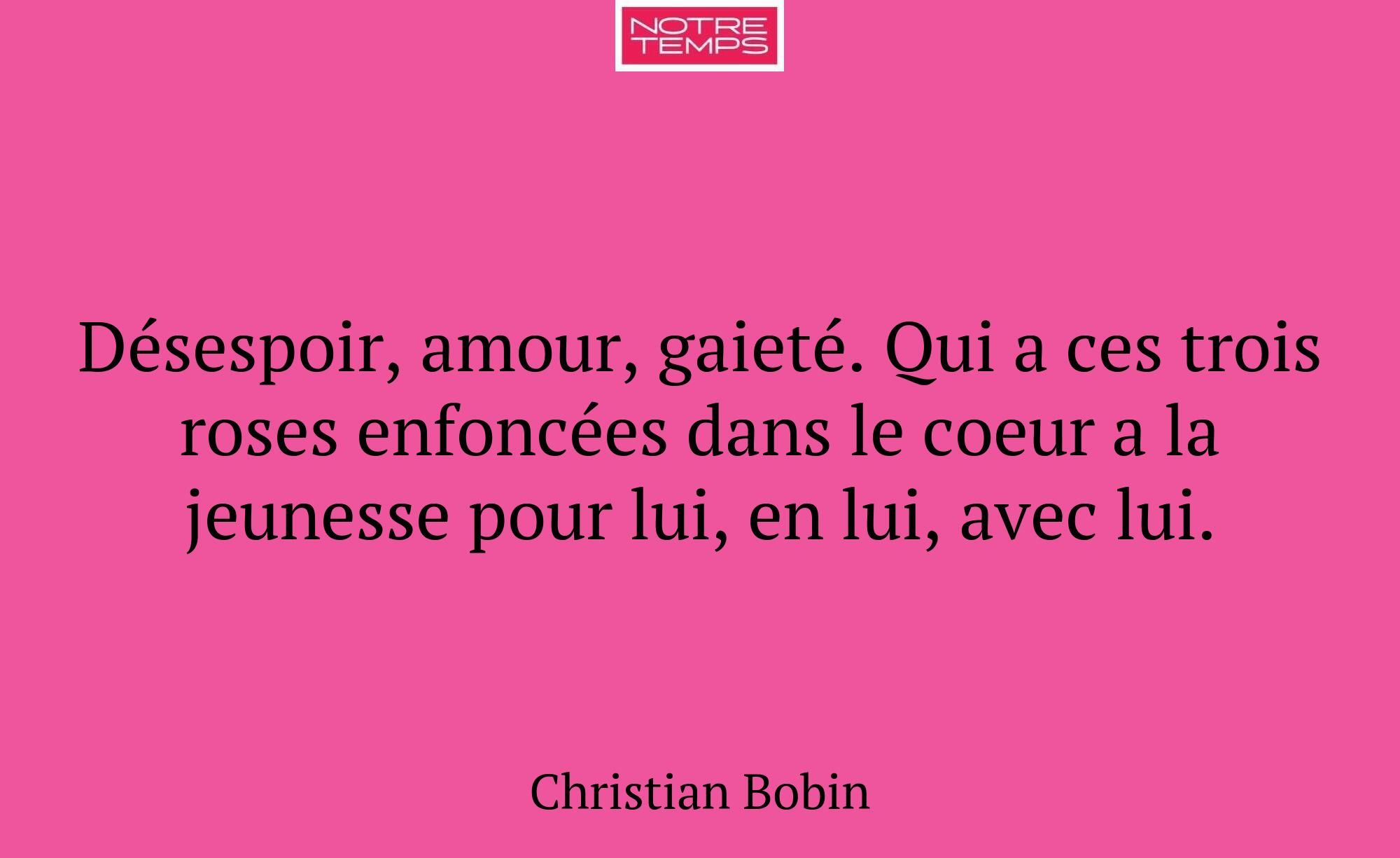 Désespoir, amour, gaieté. Qui a ces trois roses en...