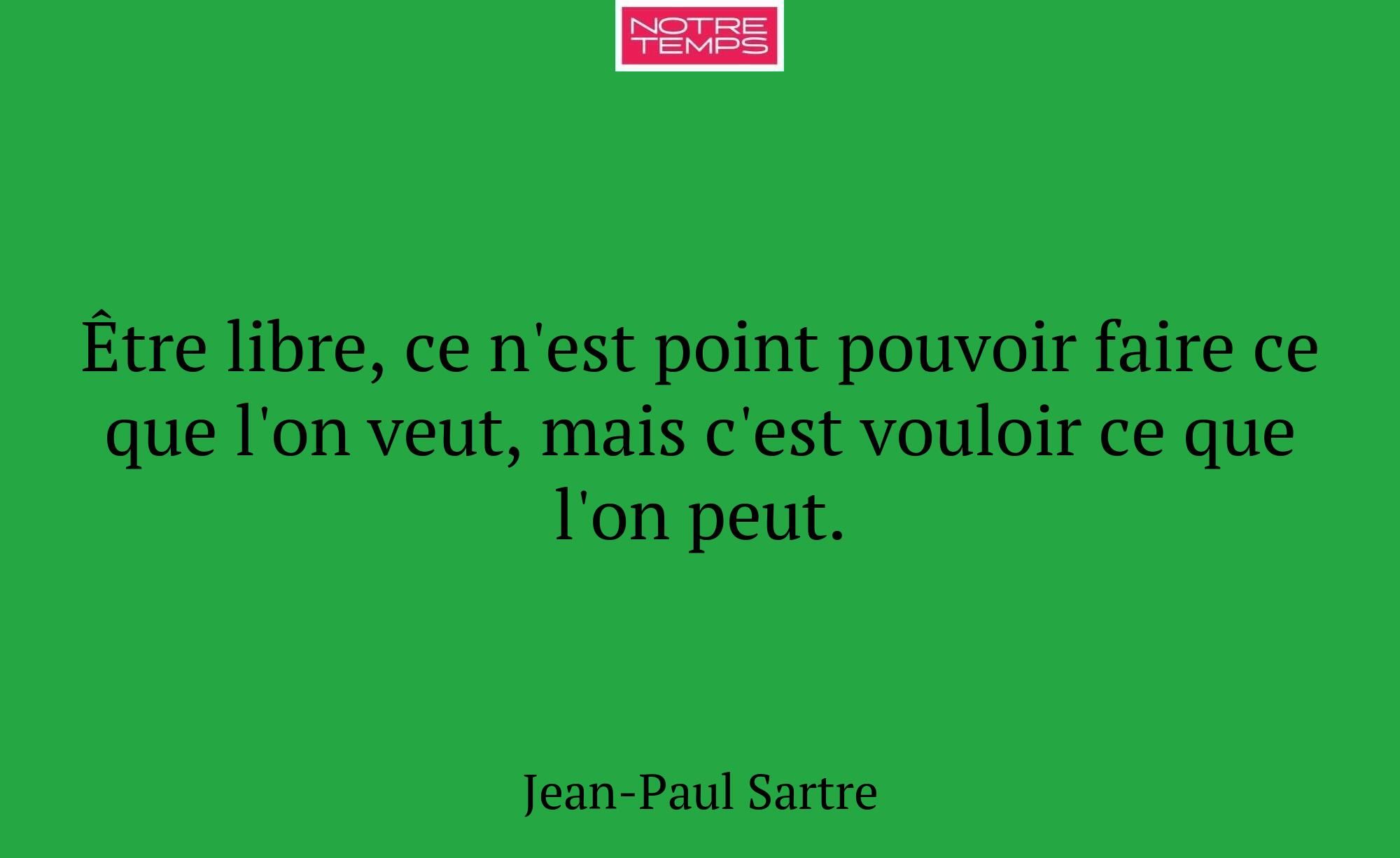 Être libre, ce n'est point pouvoir faire ce que l'...