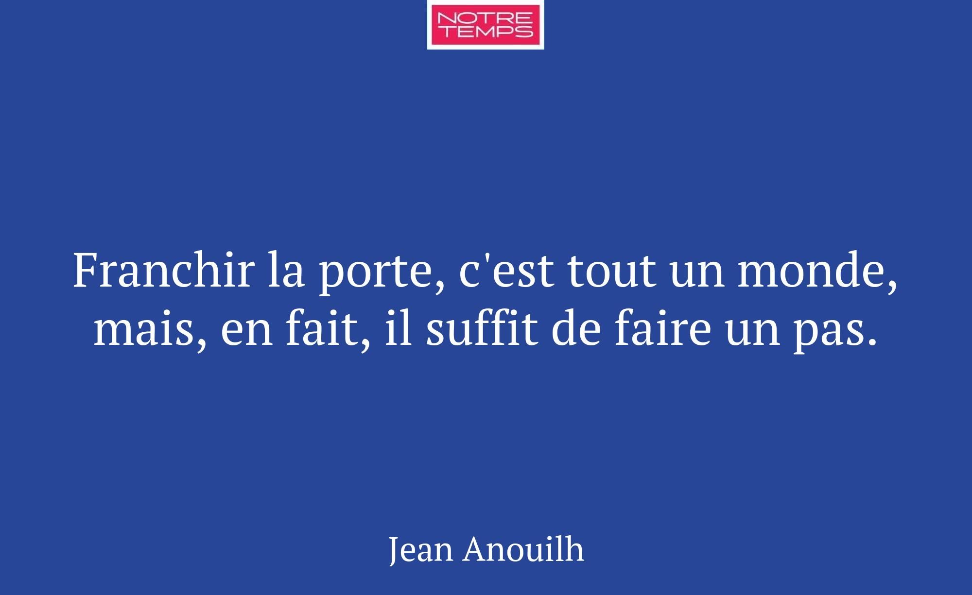Franchir la porte, c'est tout un monde, mais, en f...