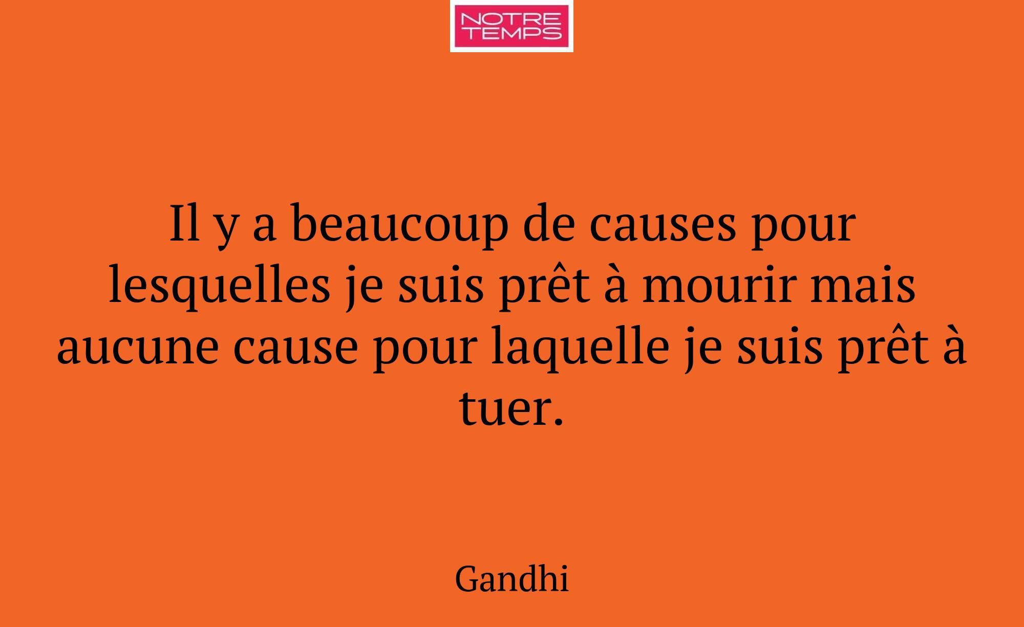 Il y a beaucoup de causes pour lesquelles je suis...