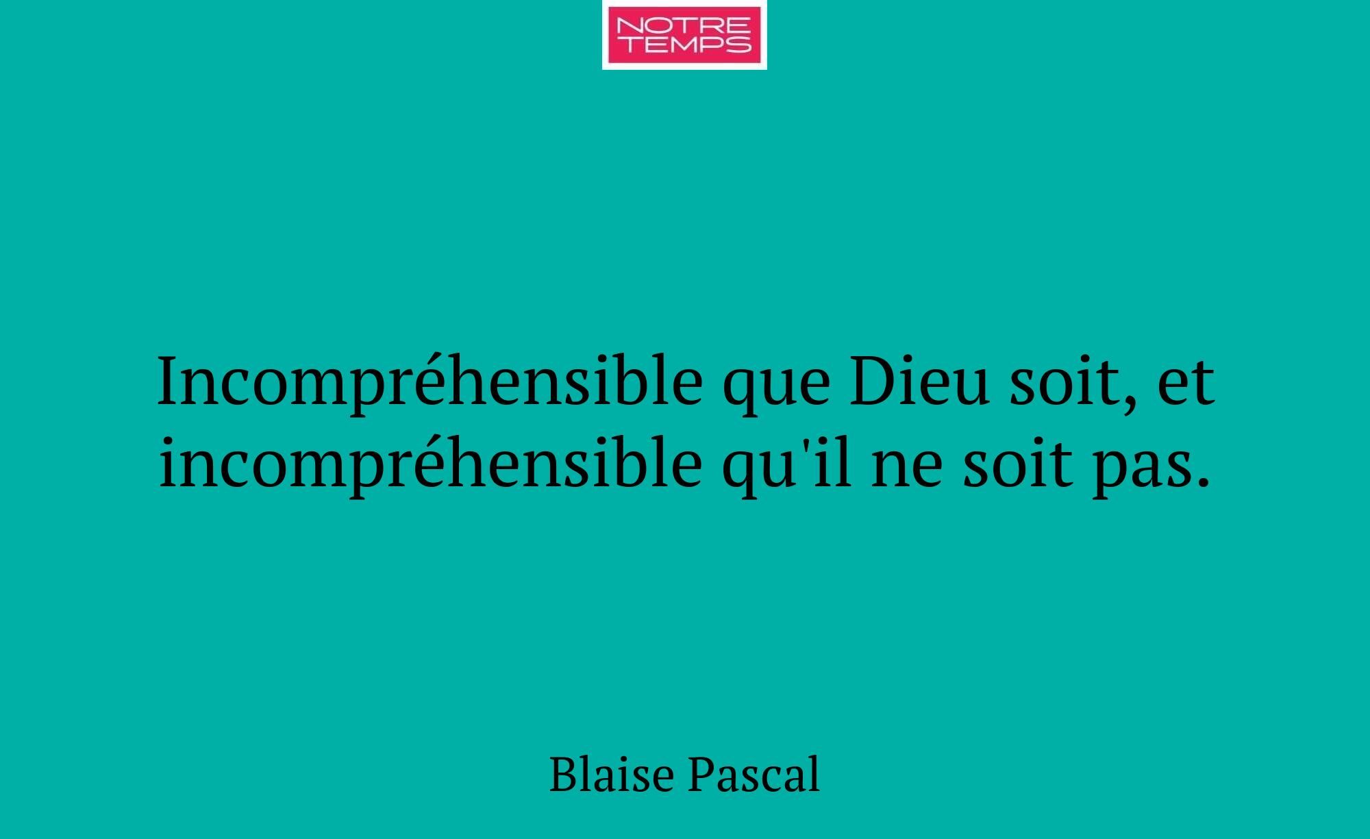 Incompréhensible que Dieu soit, et incompréhensibl...