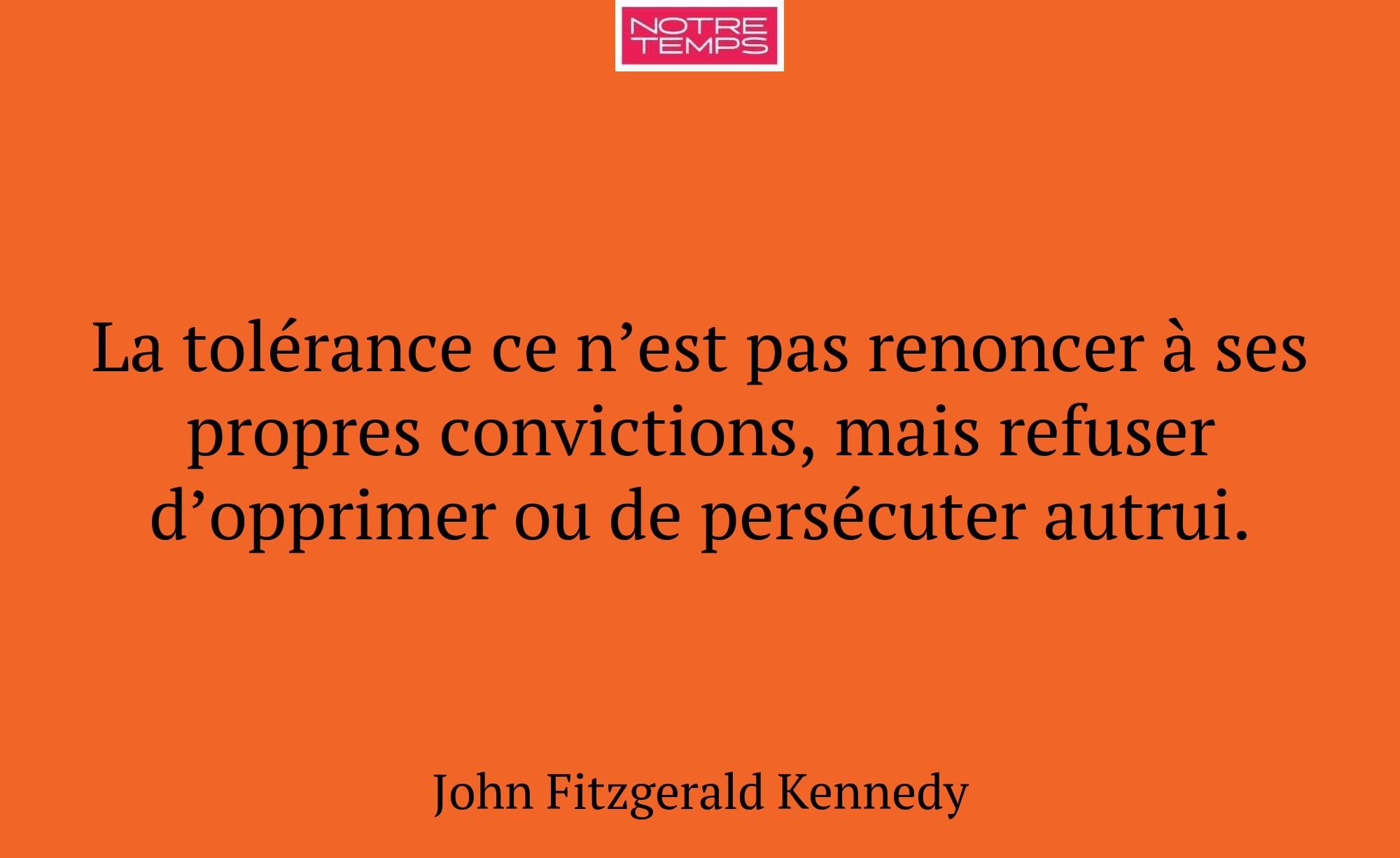La tolérance ce n’est pas renoncer à ses propres c...