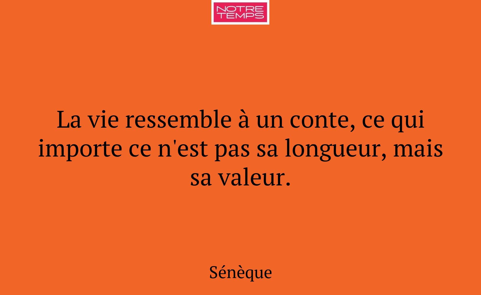 La vie ressemble à un conte, ce qui importe ce n'e...