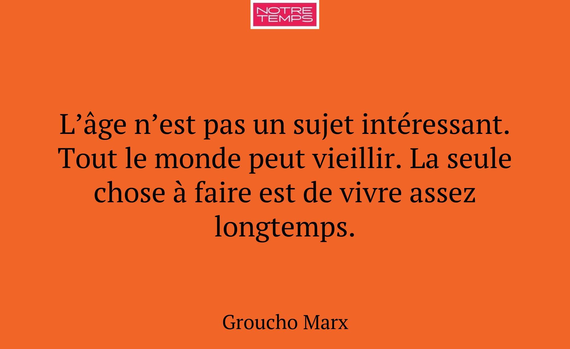 L’âge n’est pas un sujet intéressant. Tout le mond...