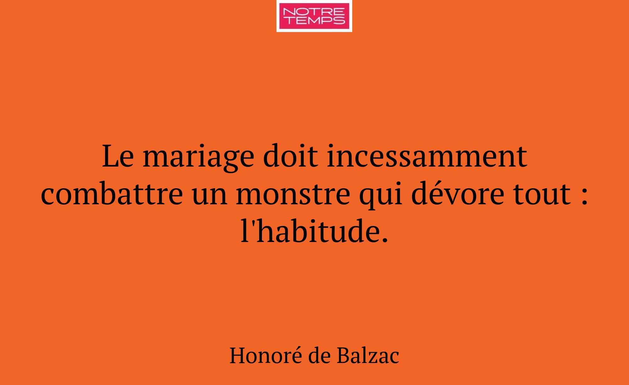 Le mariage doit incessamment combattre un monstre...