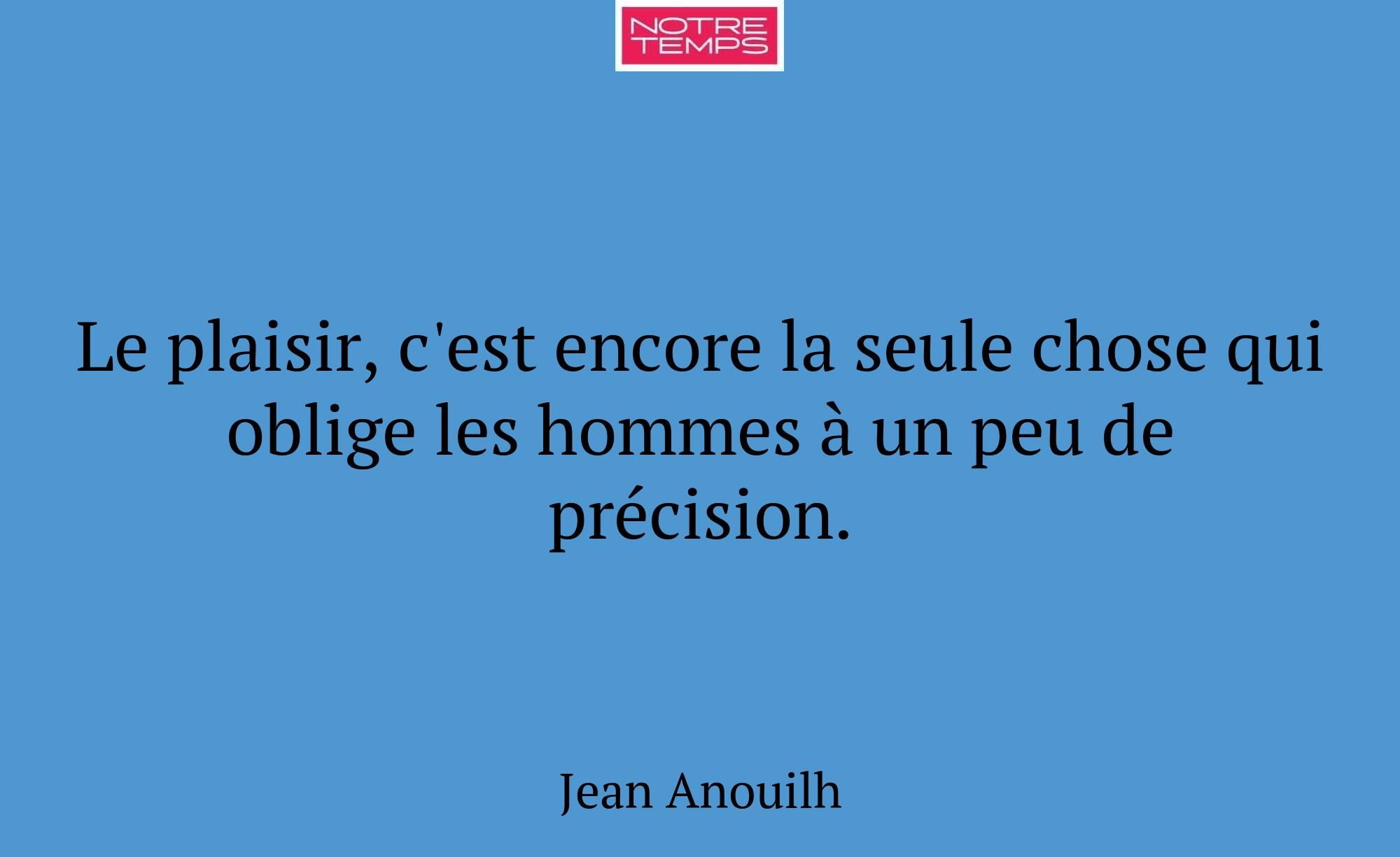 Le plaisir, c'est encore la seule chose qui oblige...
