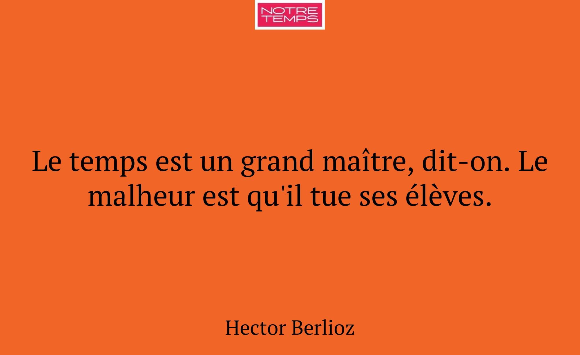 Le temps est un grand maître, dit-on. Le malheur e...