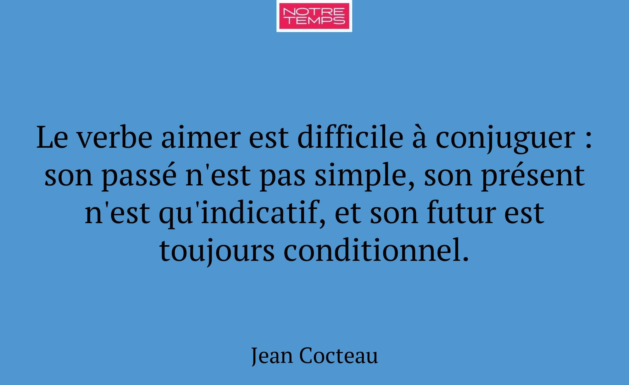 Le verbe aimer est difficile à conjuguer : son pas...