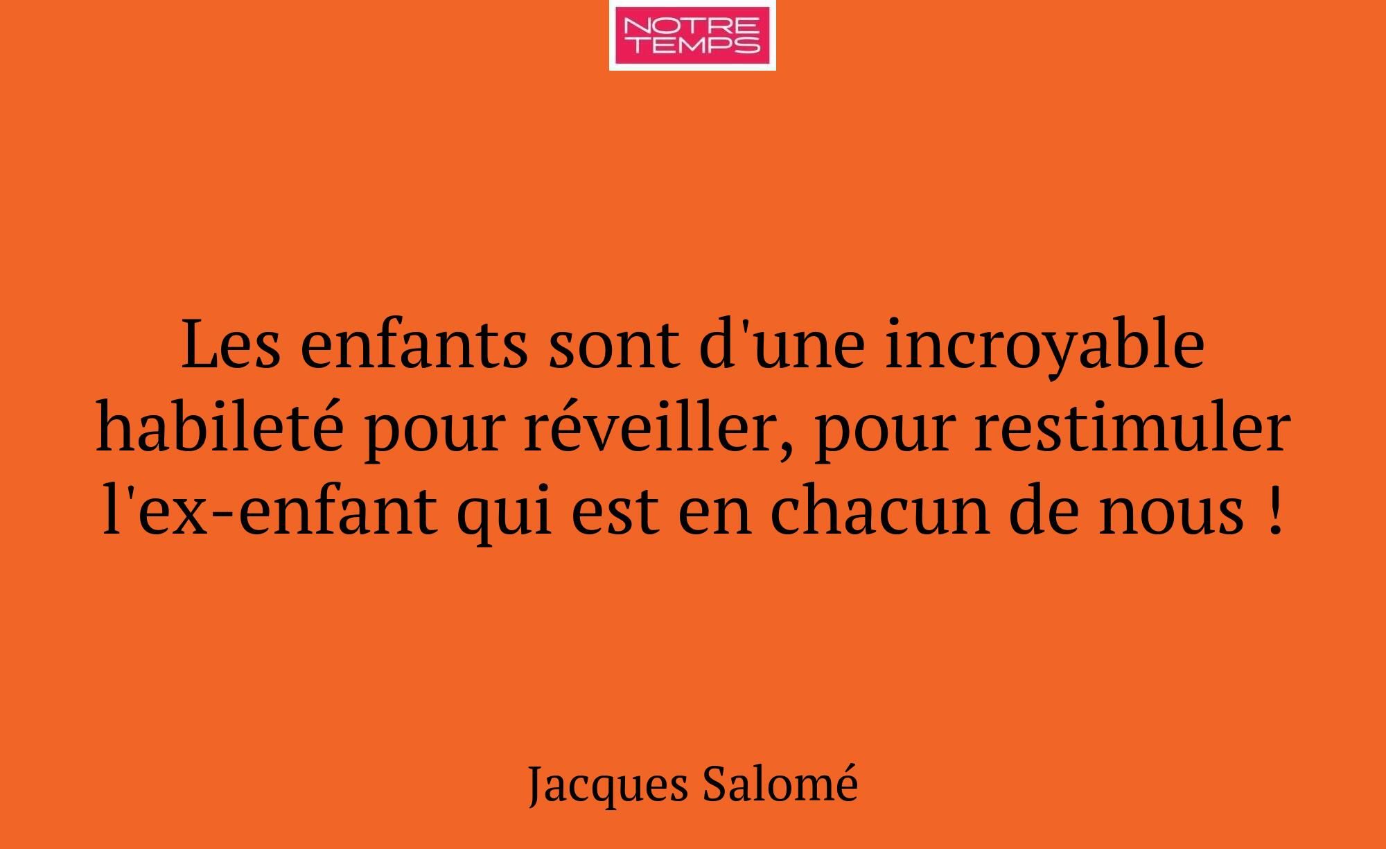 Les enfants sont d'une incroyable habileté pour ré...