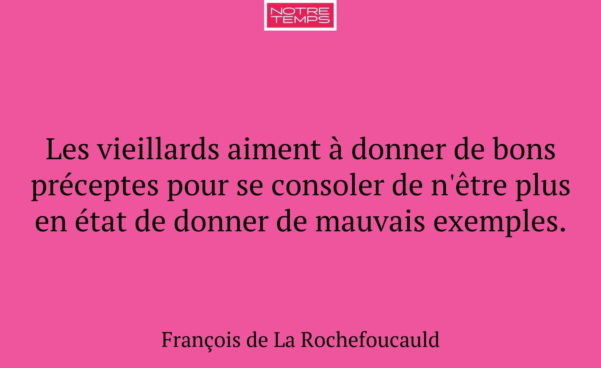 Les vieillards aiment à donner de bons préceptes p...