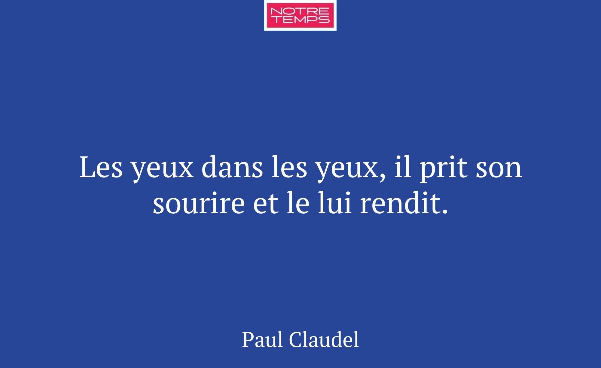 Les yeux dans les yeux, il prit son sourire et le...