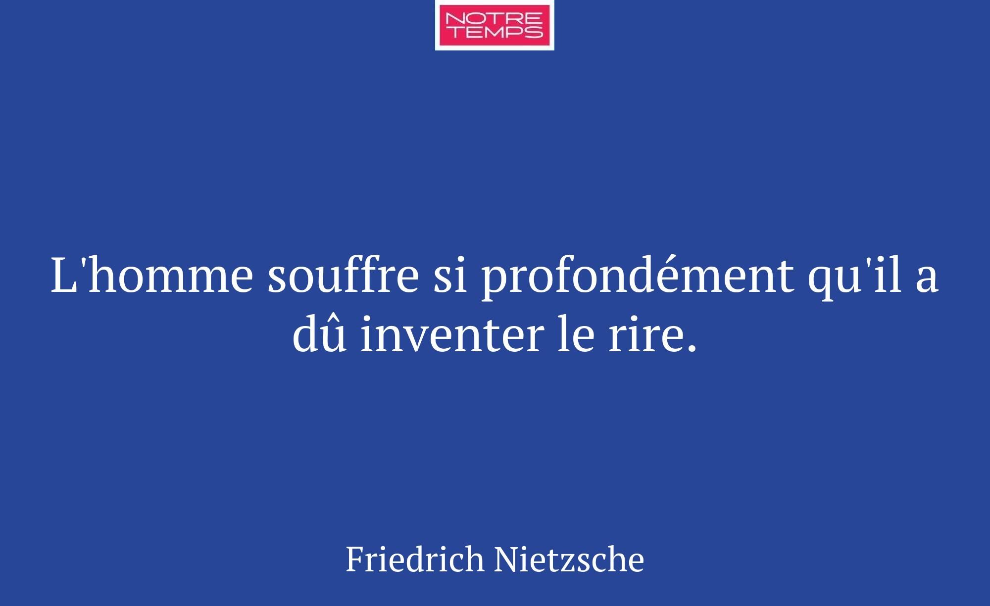 L'homme souffre si profondément qu'il a dû invente...