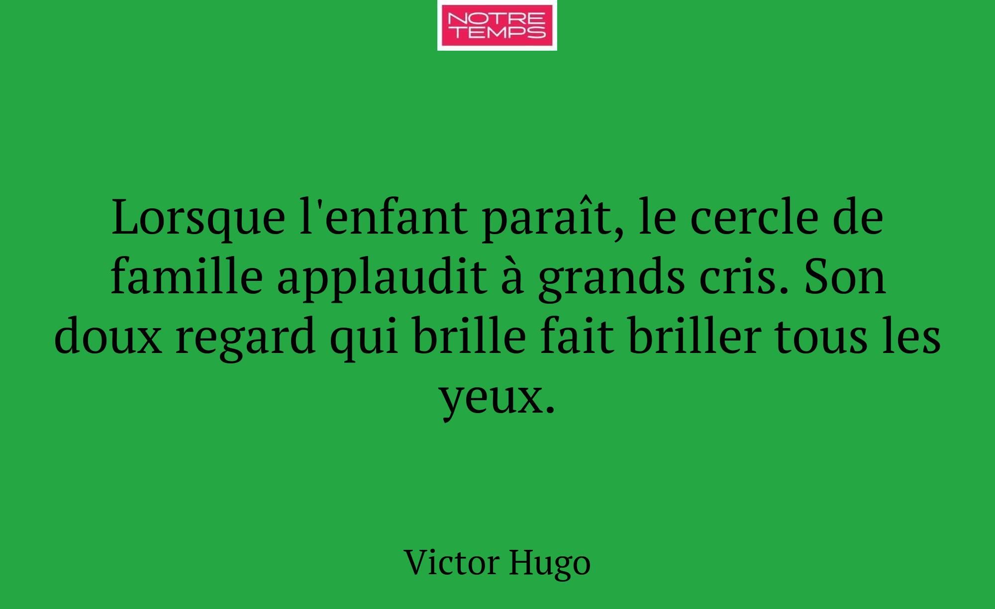 Lorsque l'enfant paraît, le cercle de famille appl...