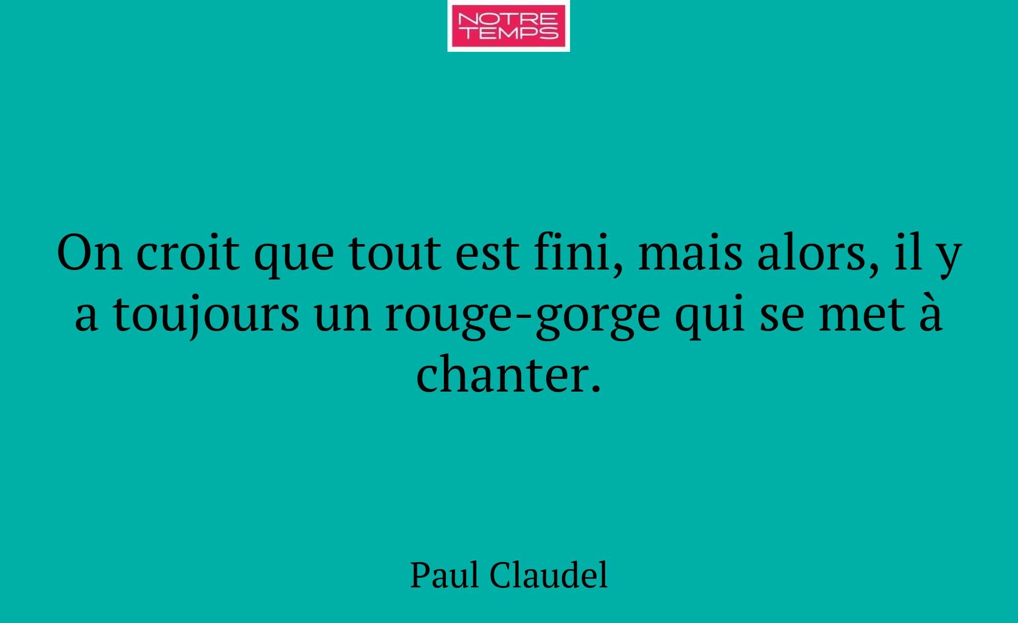On croit que tout est fini, mais alors, il y a tou...