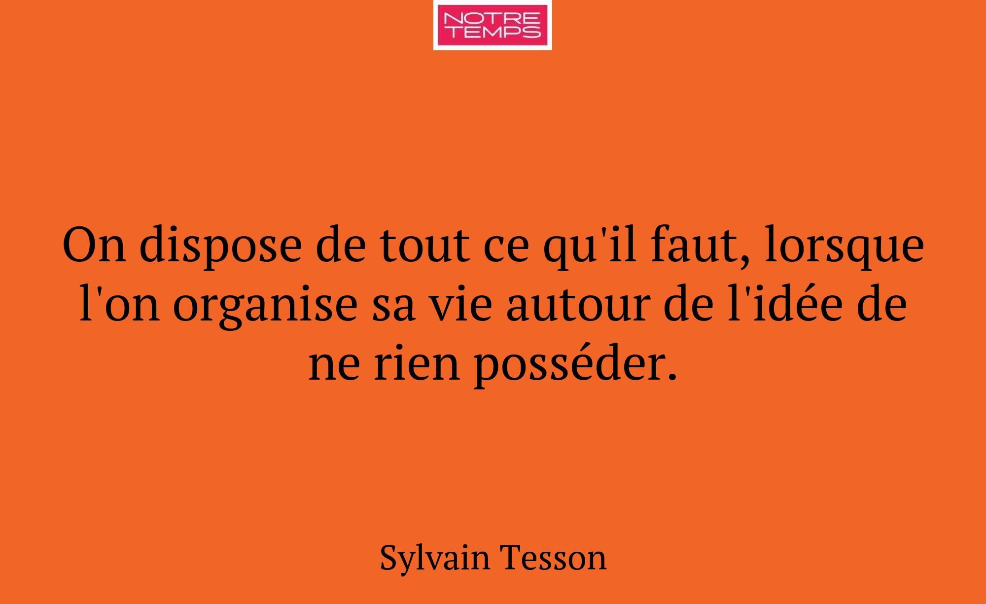 On dispose de tout ce qu'il faut, lorsque l'on org...