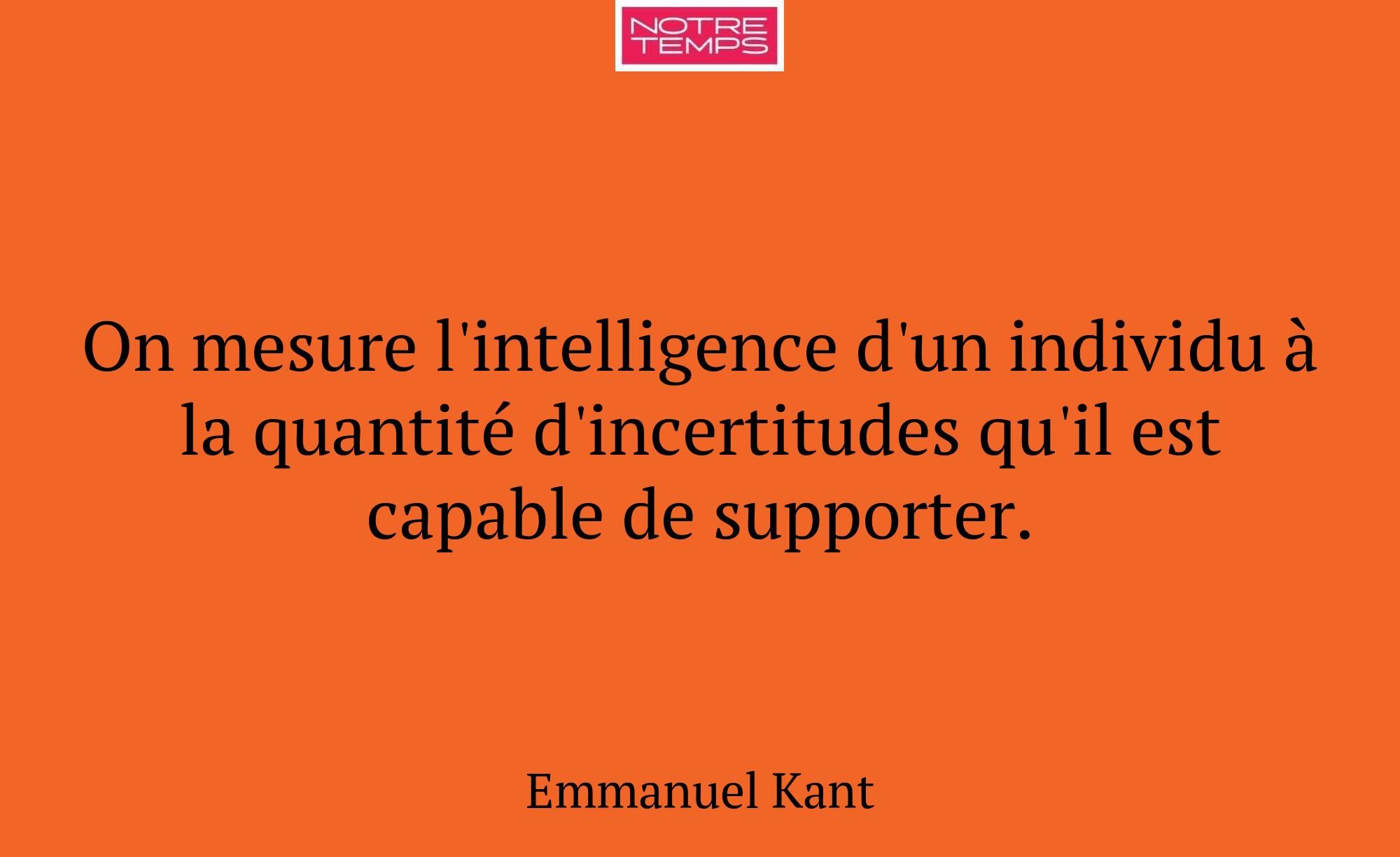 On mesure l'intelligence d'un individu à la quanti...