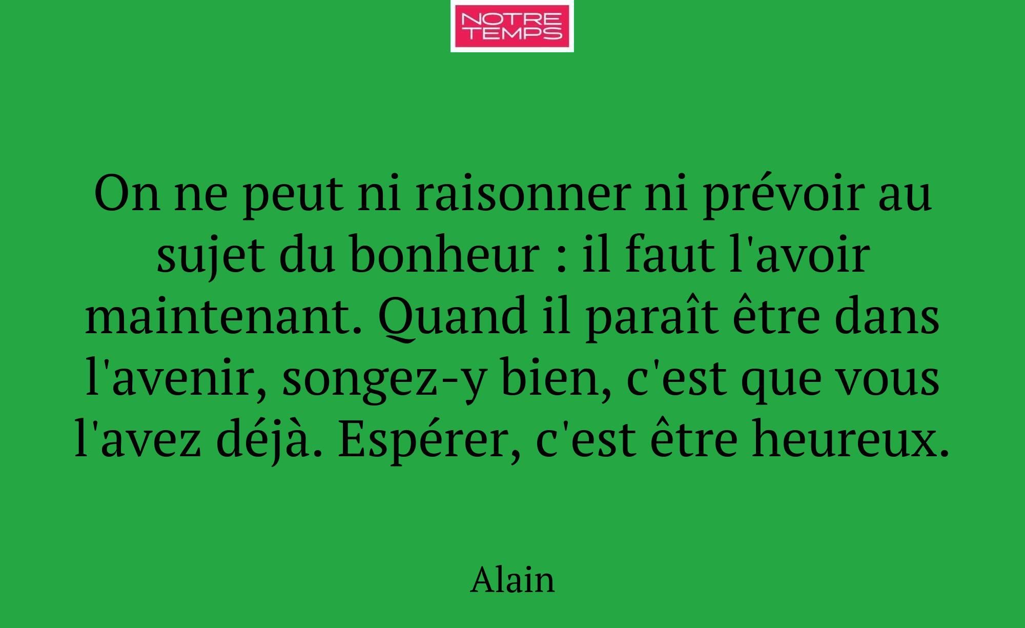 On ne peut ni raisonner ni prévoir au sujet du bon...