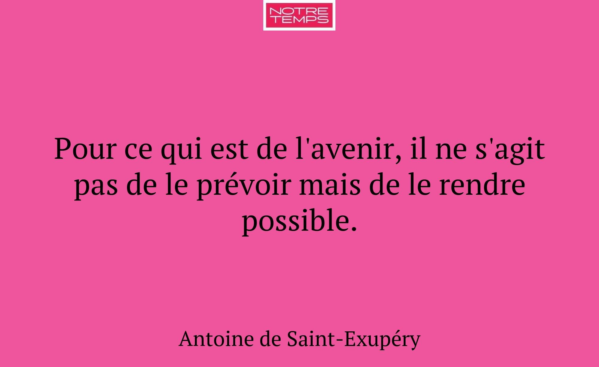 Pour ce qui est de l'avenir, il ne s'agit pas de l...