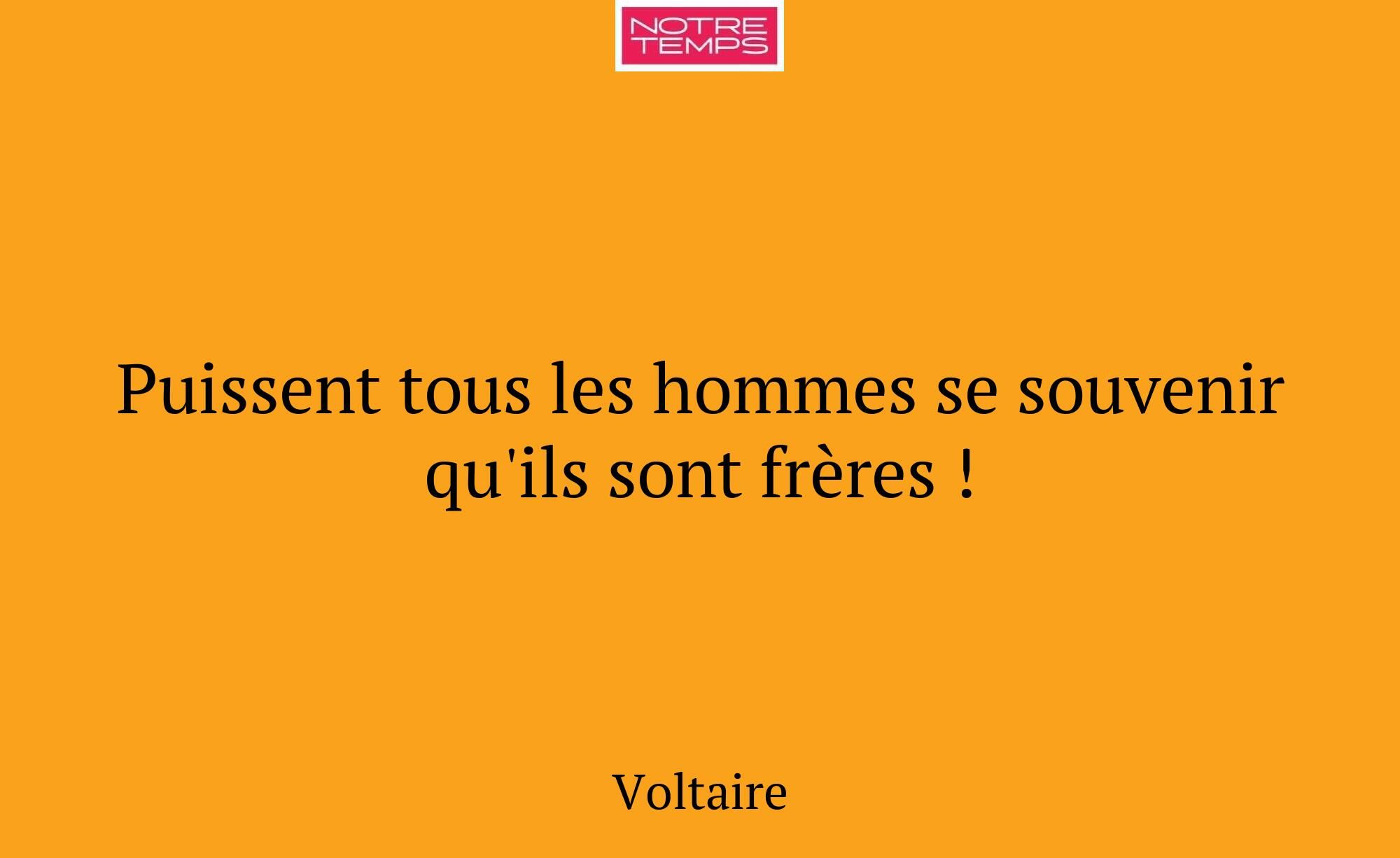 Puissent tous les hommes se souvenir qu'ils sont f...