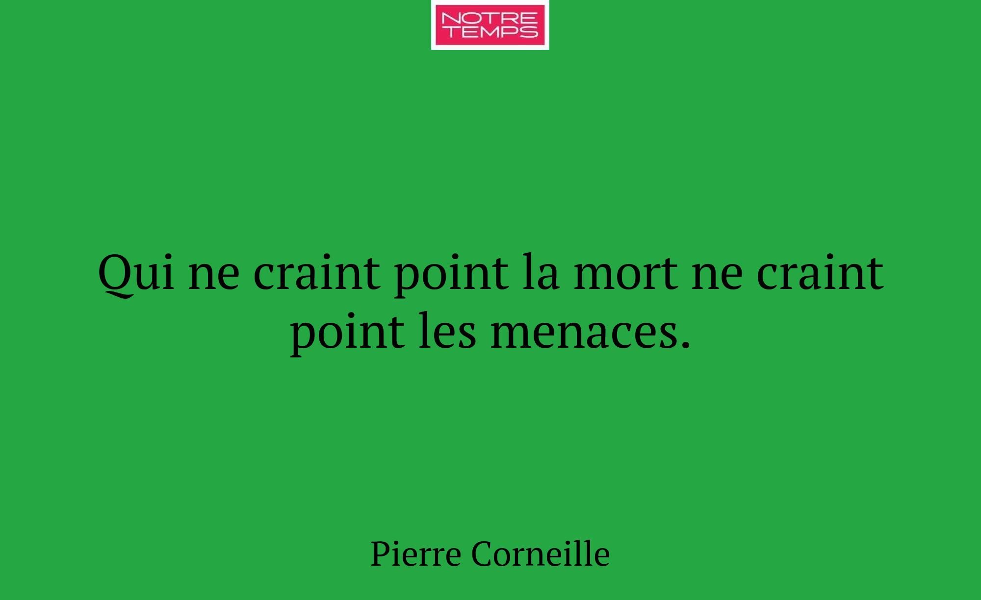 Qui ne craint point la mort ne craint point les me...