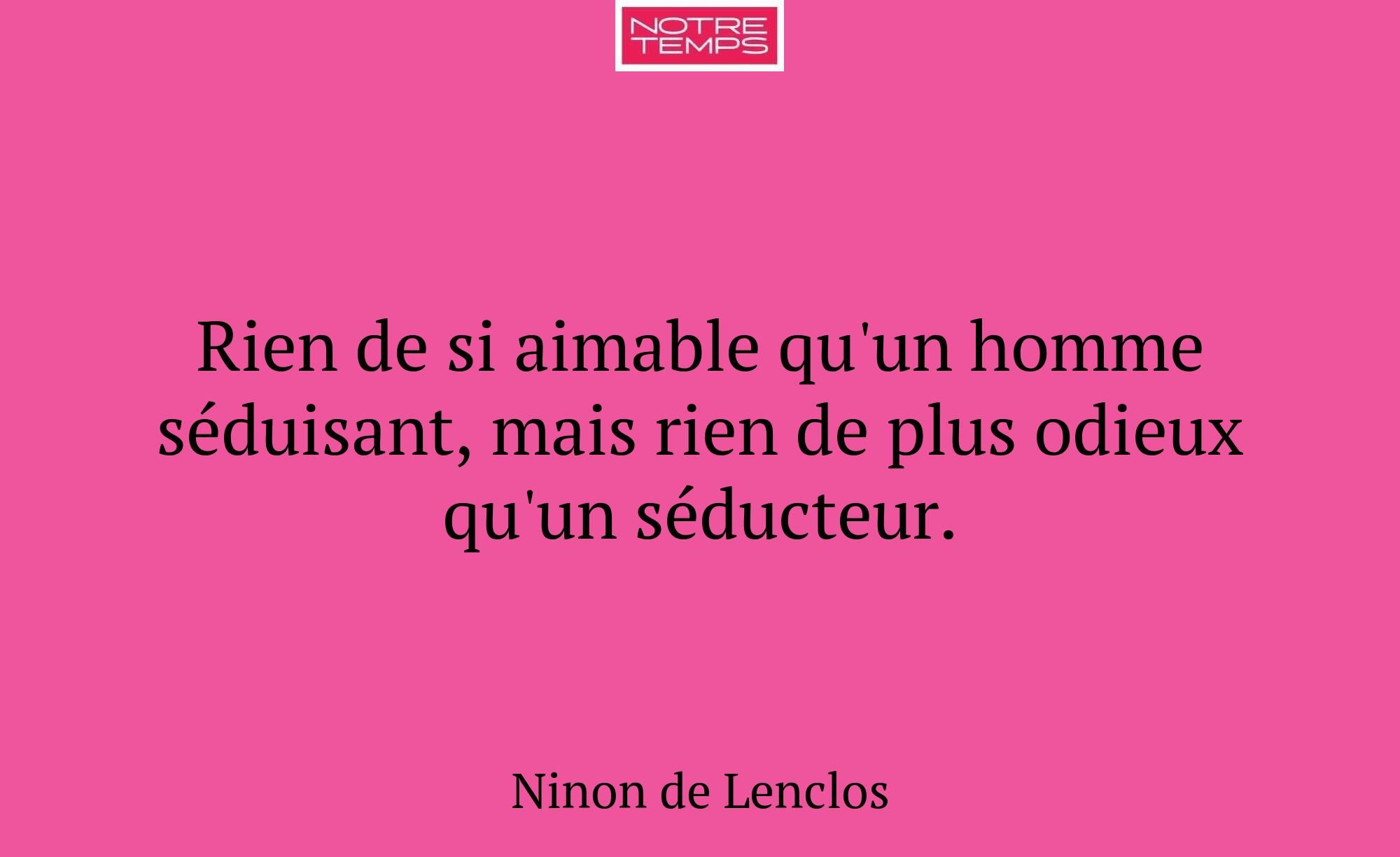 Rien de si aimable qu'un homme séduisant, mais rie...