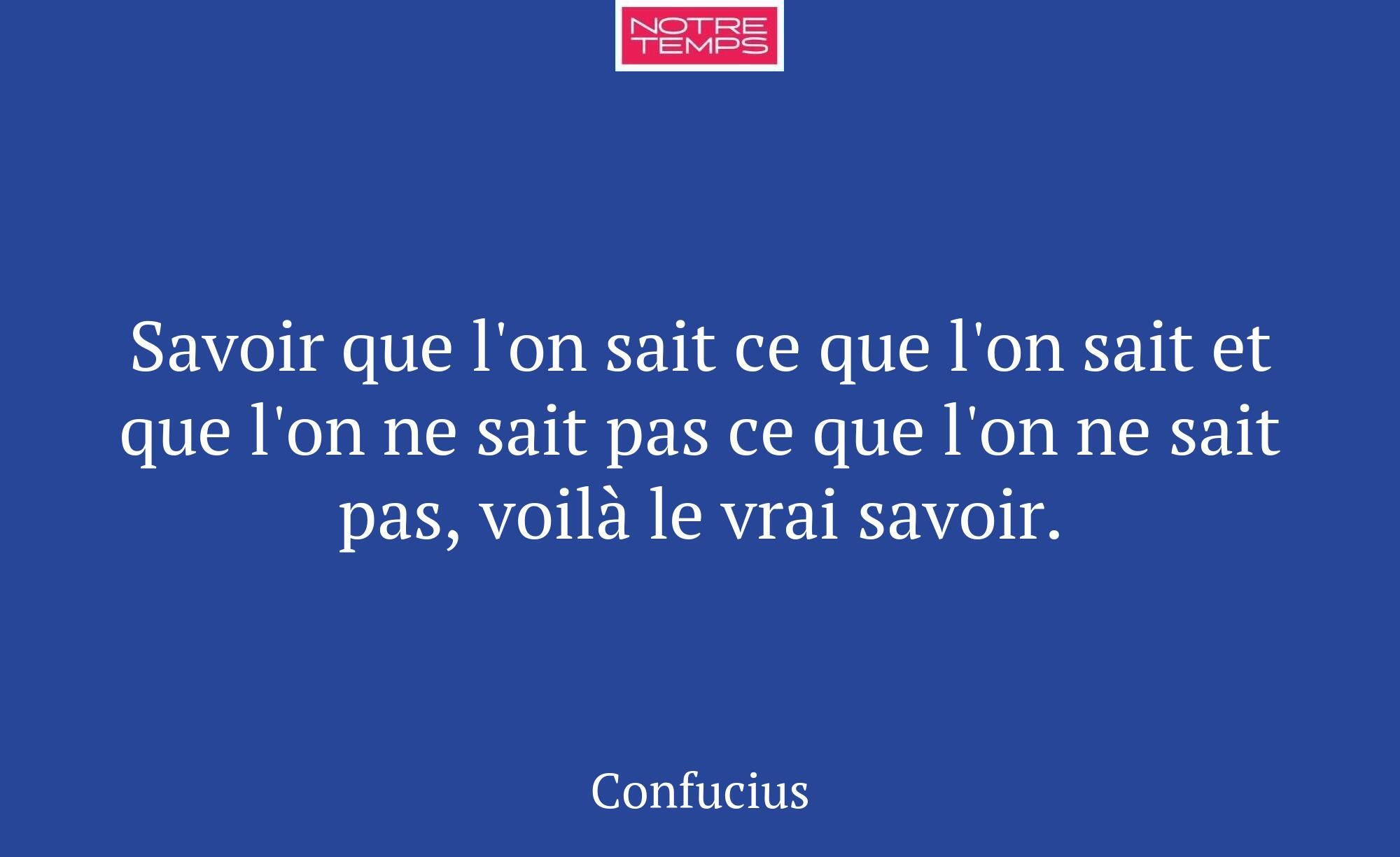 Savoir que l'on sait ce que l'on sait et que l'on...