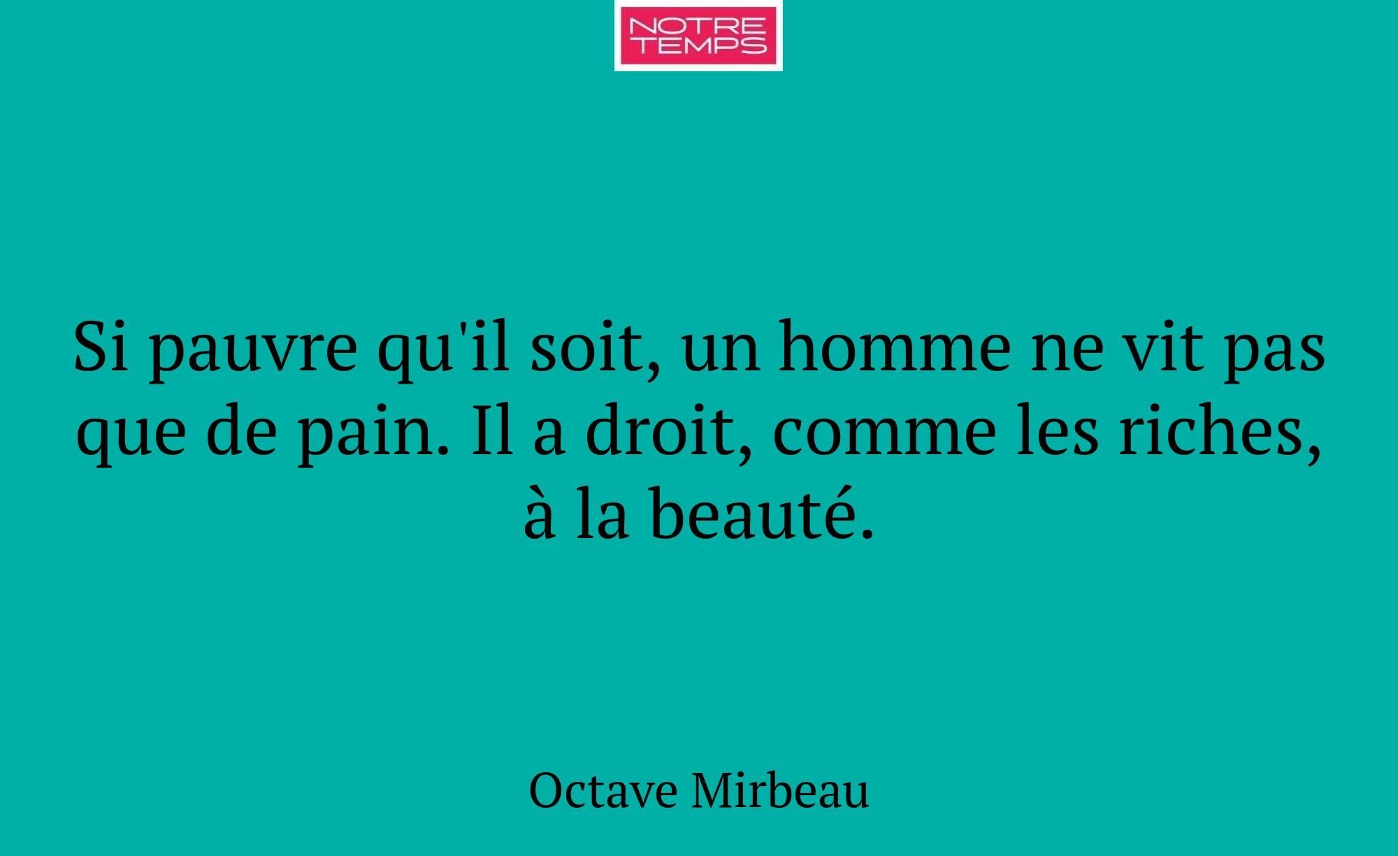 Si pauvre qu'il soit, un homme ne vit pas que de p...
