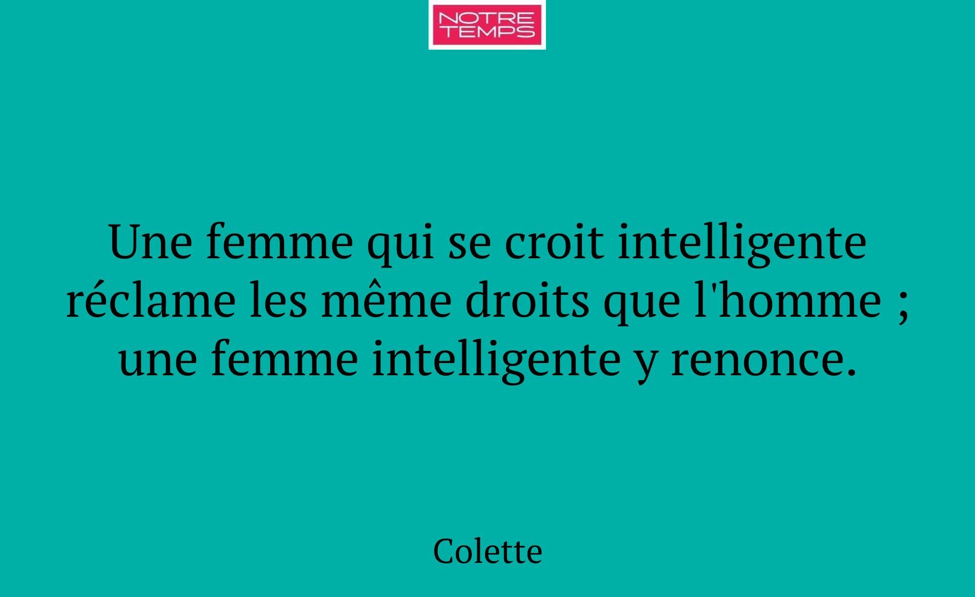 Une femme qui se croit intelligente réclame les mê...