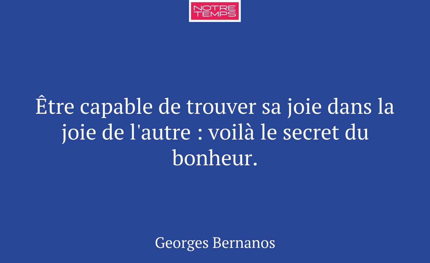 Être capable de trouver sa joie dans la joie de l'...