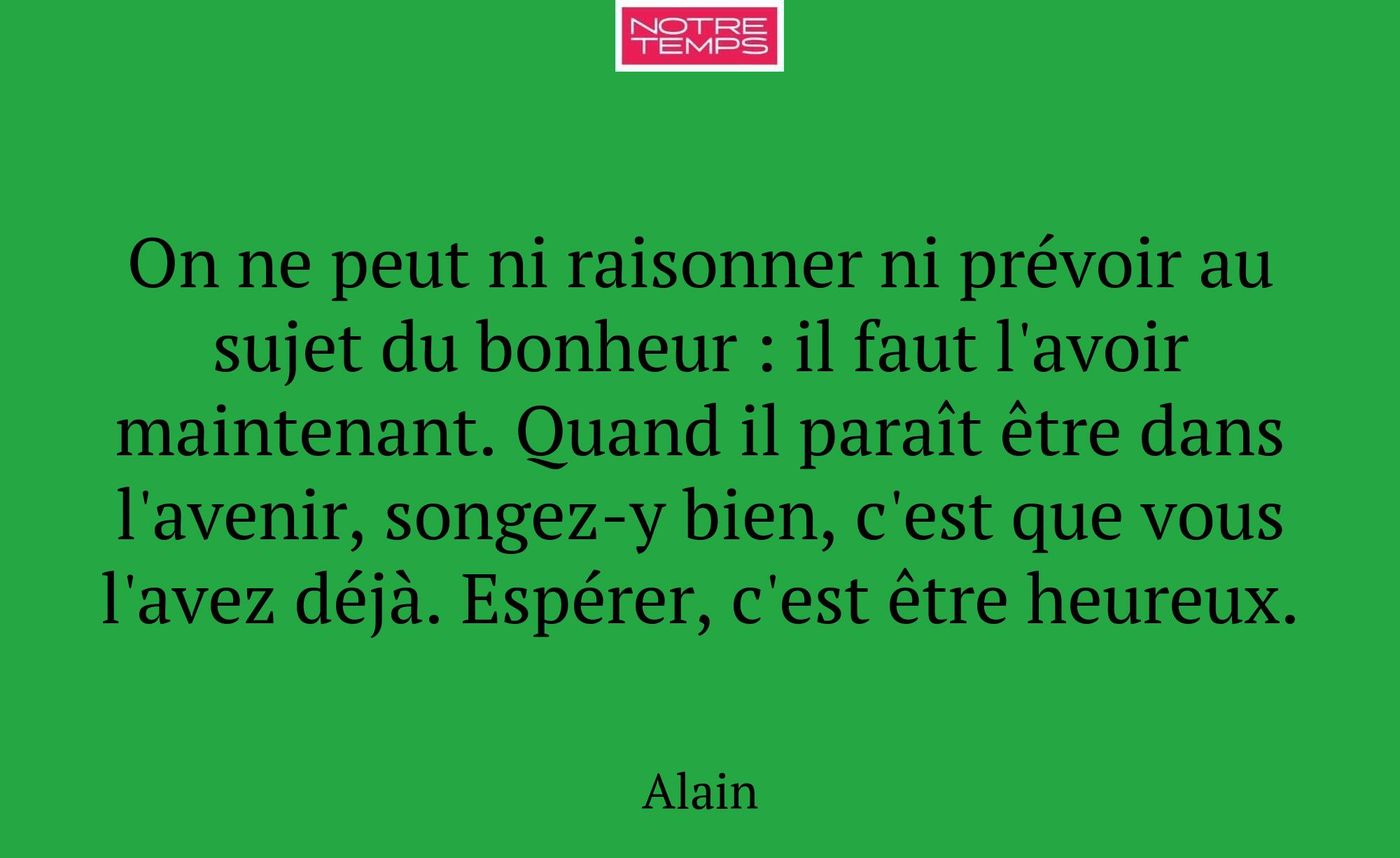 On ne peut ni raisonner ni prévoir au sujet du bon...