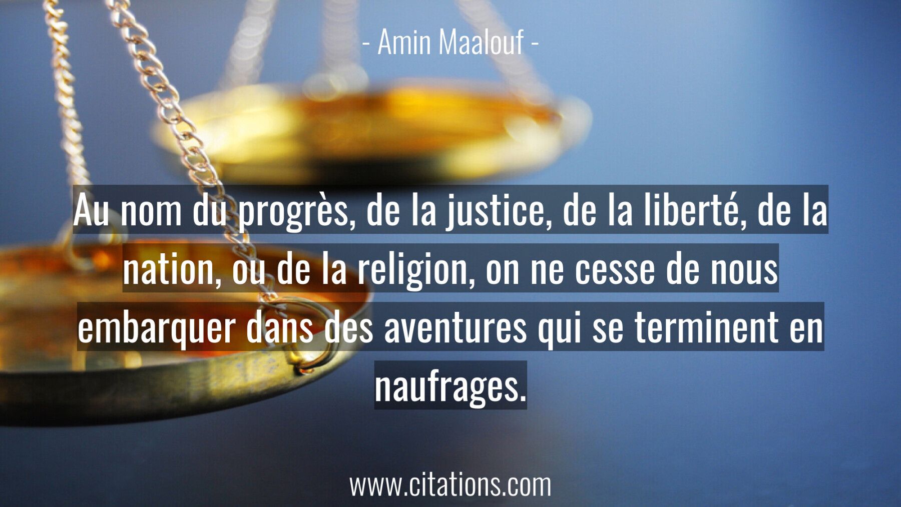 Au Nom Du Progres De La Justice De La Liberte De La Nation Ou De La