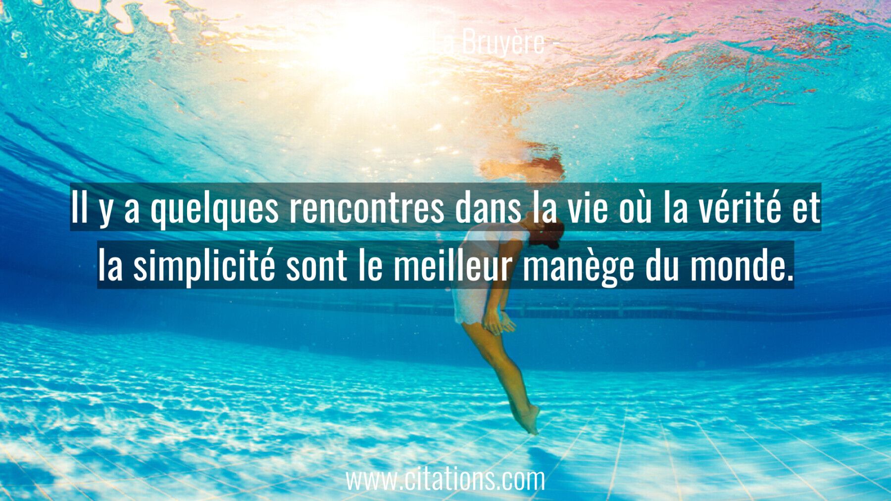 Il Y A Quelques Rencontres Dans La Vie Ou La Verite Et La Simplicite