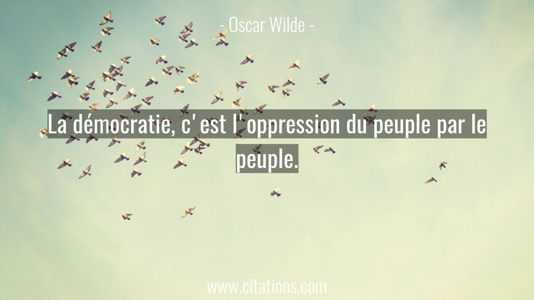 La Democratie C Est L Oppression Du Peuple Par Le Peuple