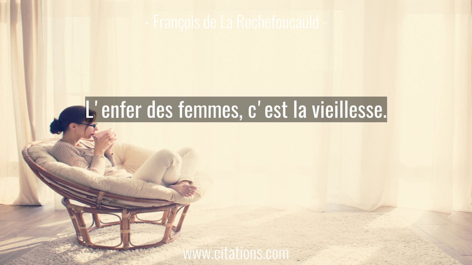 L Enfer Des Femmes C Est La Vieillesse