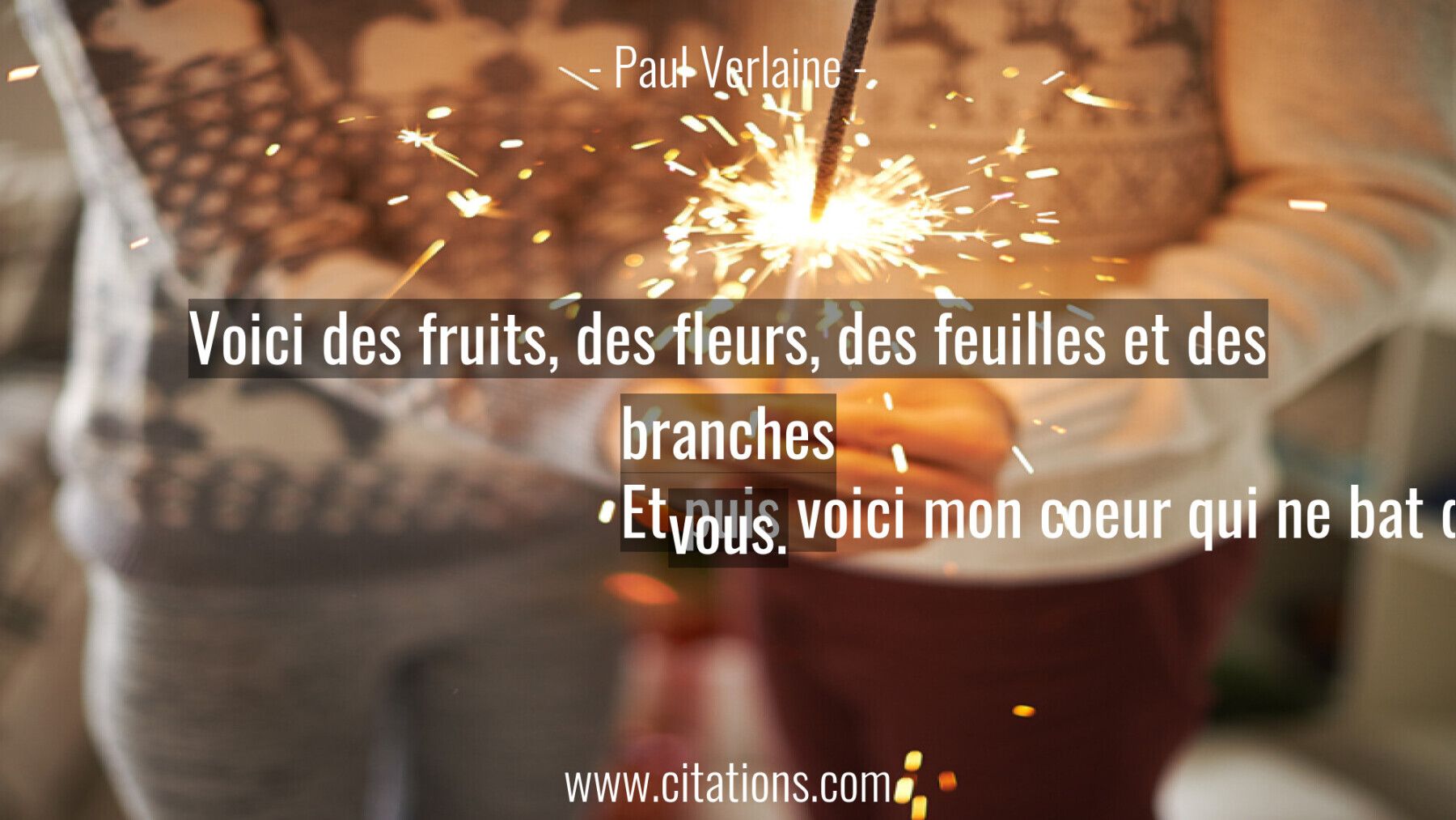 Voici des fruits, des fleurs, des feuilles et des branches Et puis voici mon coeur qui ne bat Voici des fruits, des fleurs, des feuilles et des branches Et puis voici mon coeur qui ne bat