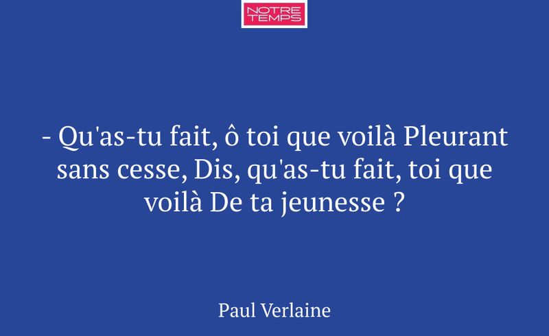 - Qu'as-tu fait, ô toi que voilà Pleurant sans ces...