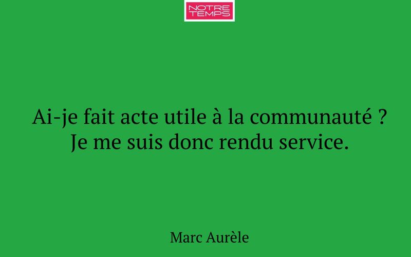 Ai-je fait acte utile à la communauté ? Je me suis donc rendu service.