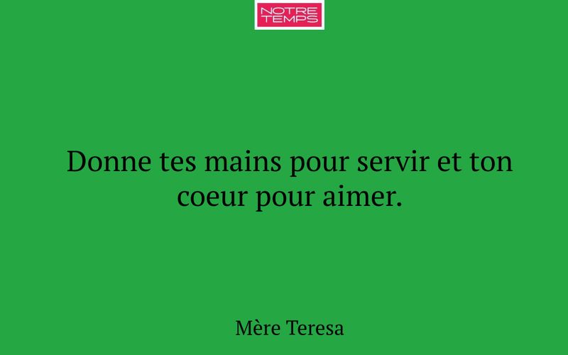 Donne tes mains pour servir et ton coeur pour aimer.