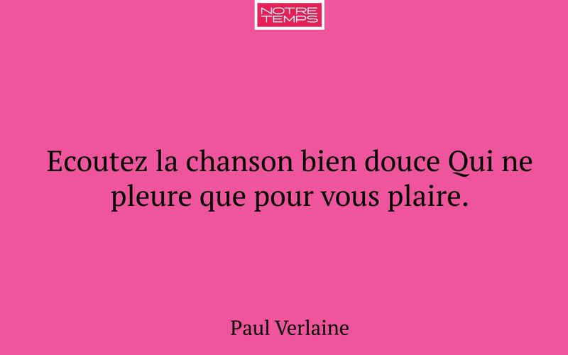 Ecoutez la chanson bien douce Qui ne pleure que pour vous plaire.